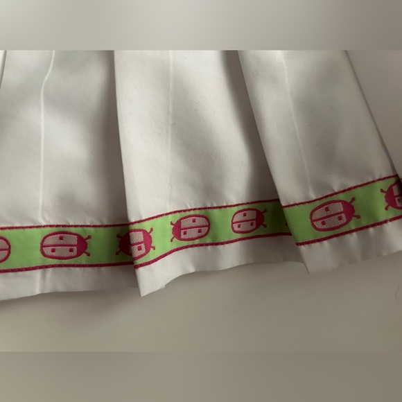 New White Lilly Pulitzer Tennis Skirt sz 14 Pleated Ladybugs Pickleball Summer - Picture 16 of 16